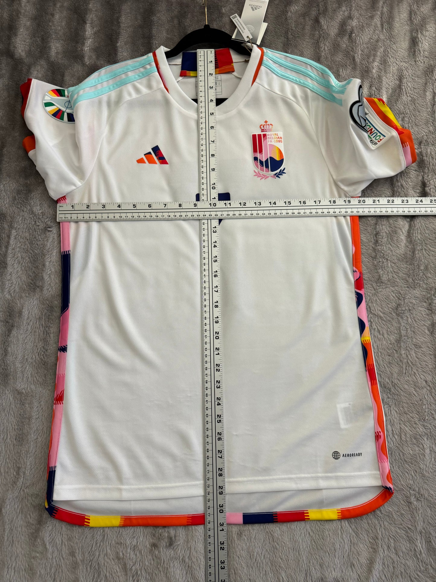 De Bruyne #7 Mens MEDIUM Adidas AeroReady Away Tomorrowland Jersey