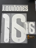 Julian Quiñones #16 Authentic Home Adult Size Name Set