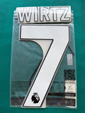 Writz #7 Official Adult Size Name Set