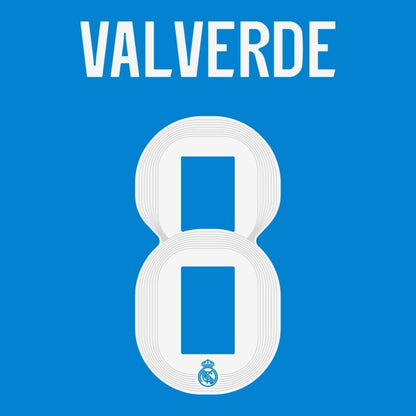Valverde #8 Third Authentic Player Size Adult Official Name Set