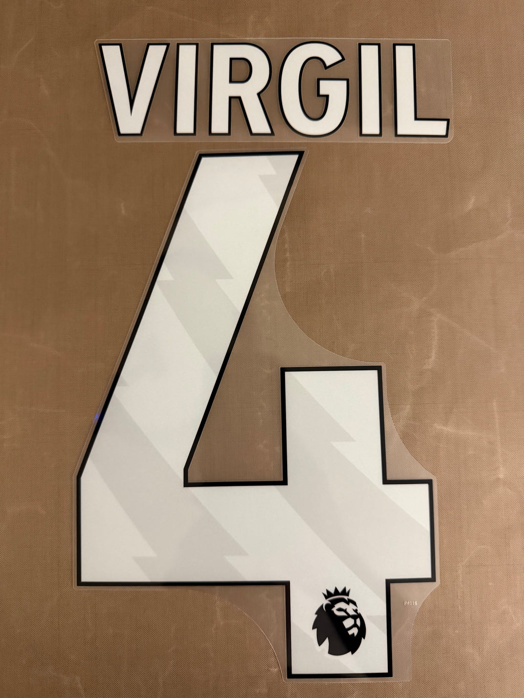 Virgil #4 Adult Size Official Authentic Player Size Name Set