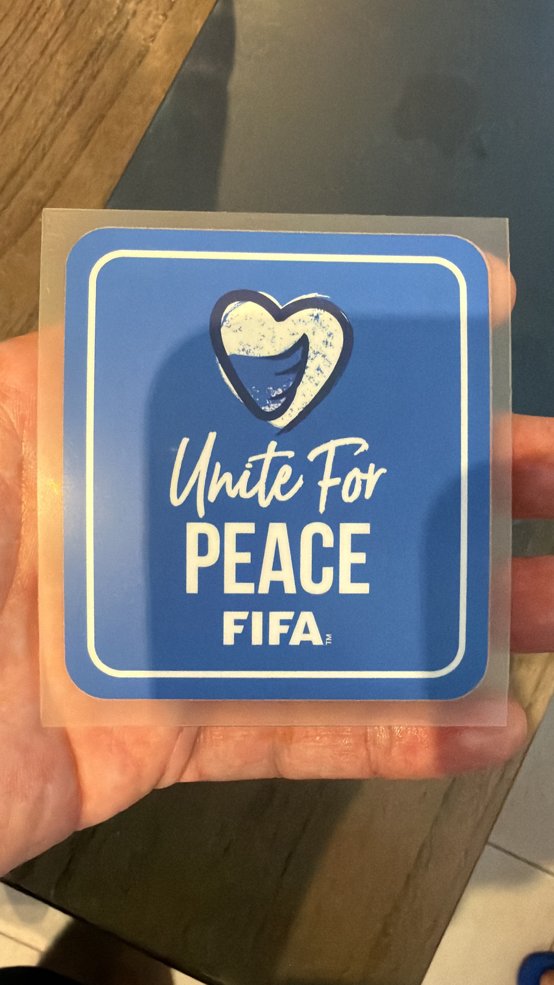 Unite For Peace Authentic Badge Left