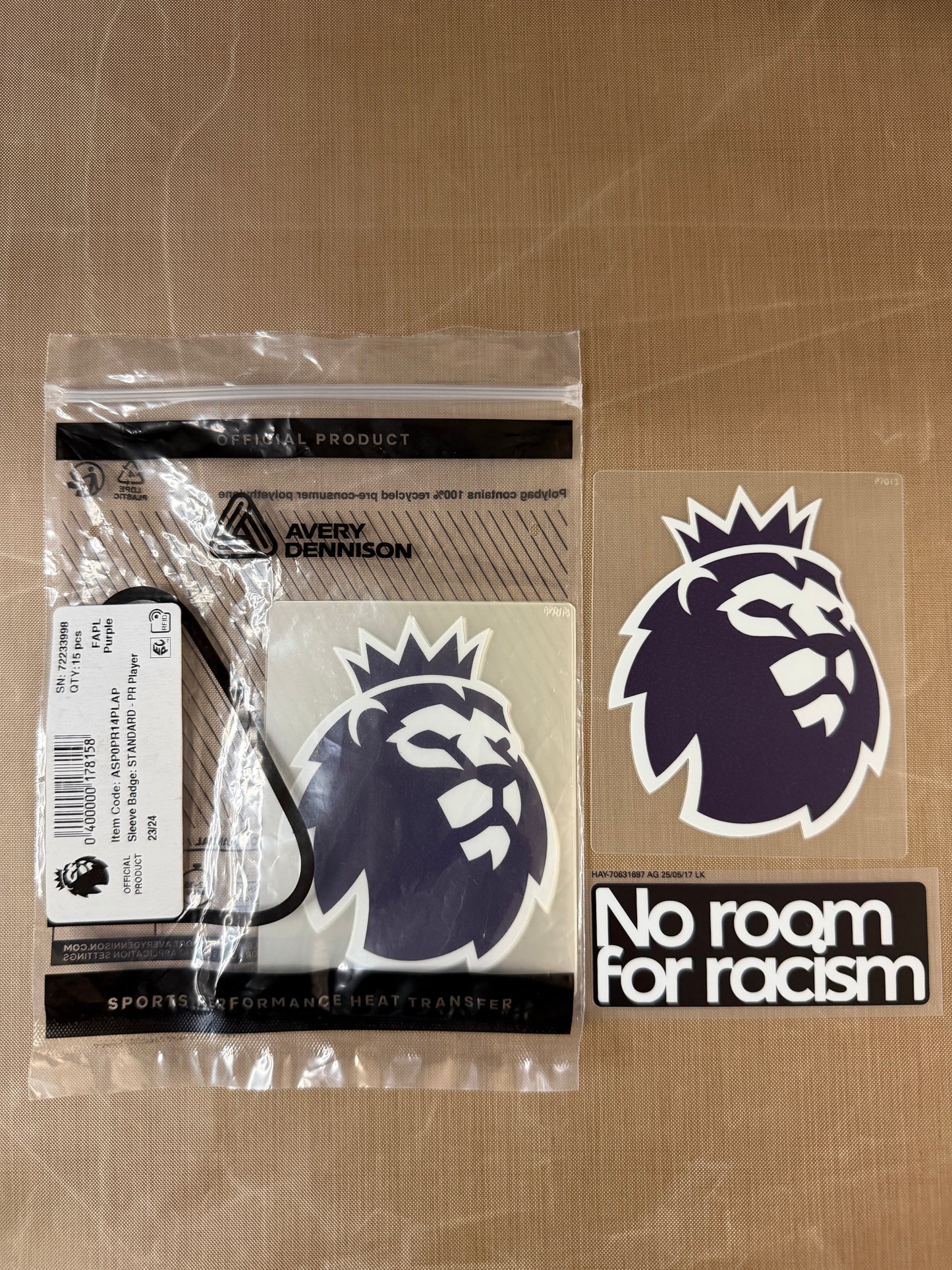 Premier League Official Authentic Player Size Patches Set
