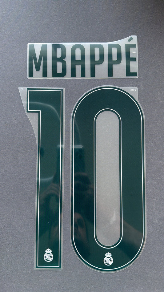 Kylian Mbappe #10 Official Authentic Player Size Adult Name Set