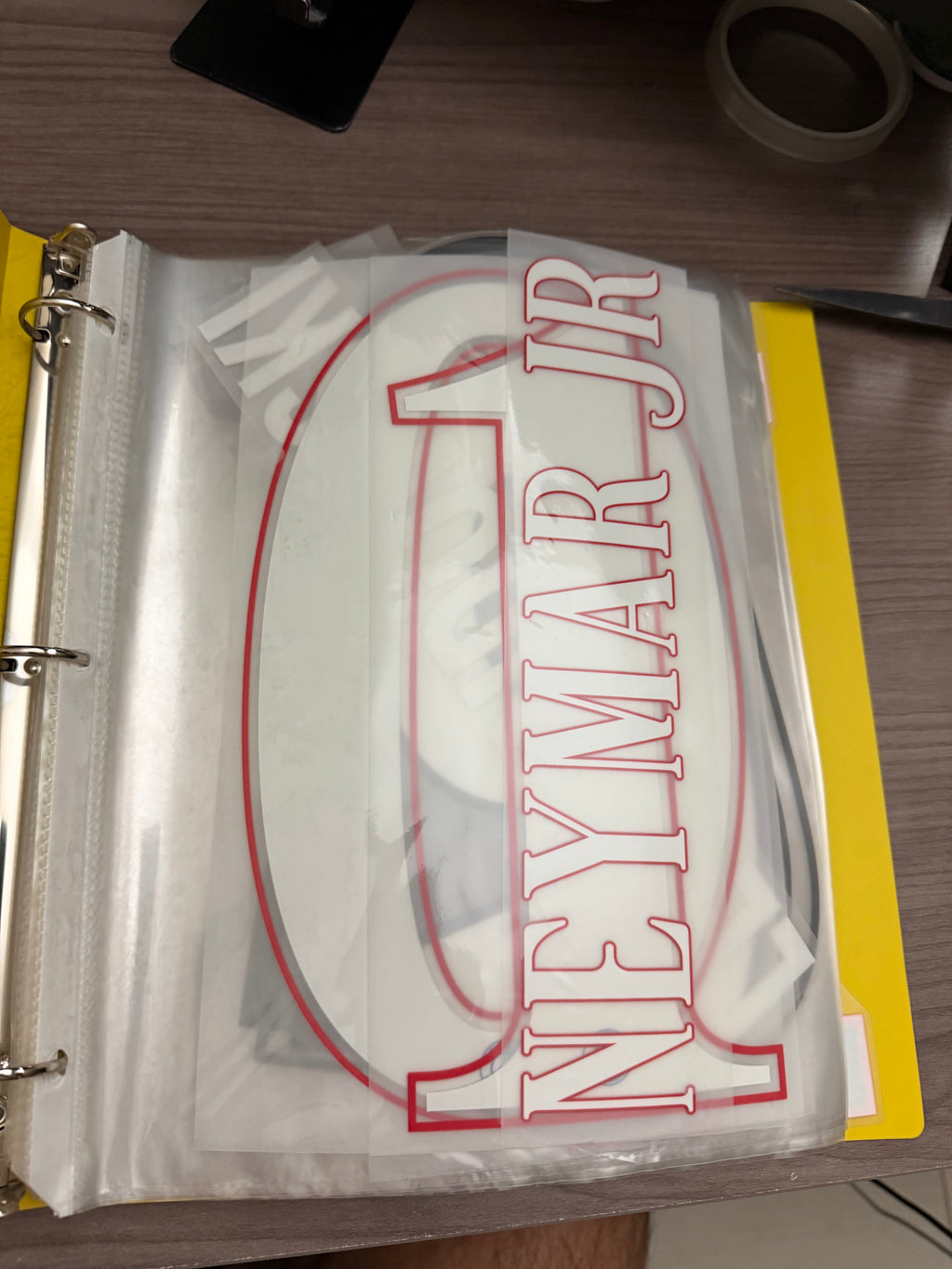 Neymar #10 PSG Home Champions League Name Set