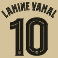 Lamine Yamal #10 Authentic Adult Size Player Size Barça x Kobe Name Set