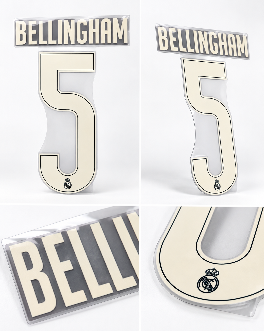 Jude Bellingham #5 Official Authentic Player Size Adult Name Set Away