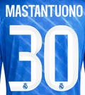 Mastantuono #30 Authentic Third Name Set Adult Player Size