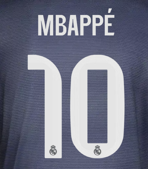 MBAPPÉ 10 未使用　大人M Mbappe #10 Authentic AWAY Official Name Set Adult Player Size