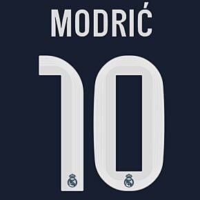 Modric #10 Authentic AWAY Official Name Set Adult Player Size