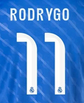 Rodrygo #11 Authentic Third Name Set Adult Player Size