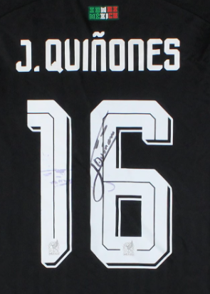 Julian Quiñones #16 Mexico Authentic Canton Third Kit Official