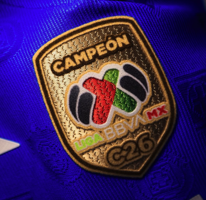 Cruz Azul Official Authentic Player Size Champions Patches Liga MX