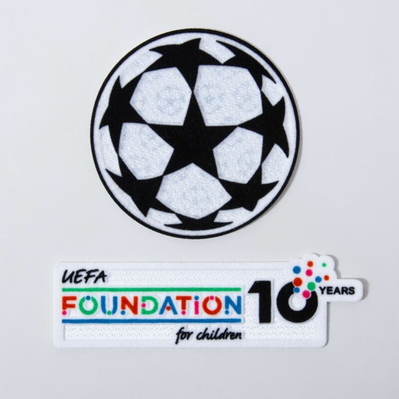 25-26 UCL ADULT Starball + 10th Anniversary UEFA Foundation Patch Set