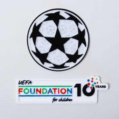 25-26 UCL ADULT Starball + 10th Anniversary UEFA Foundation Patch Set