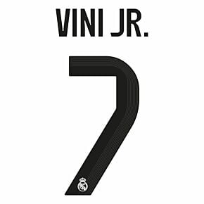 Vini Jr #7 Authentic HOME Official Name Set Adult Player Size