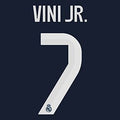 Vini Jr #7 Authentic AWAY Official Name Set Adult Player Size