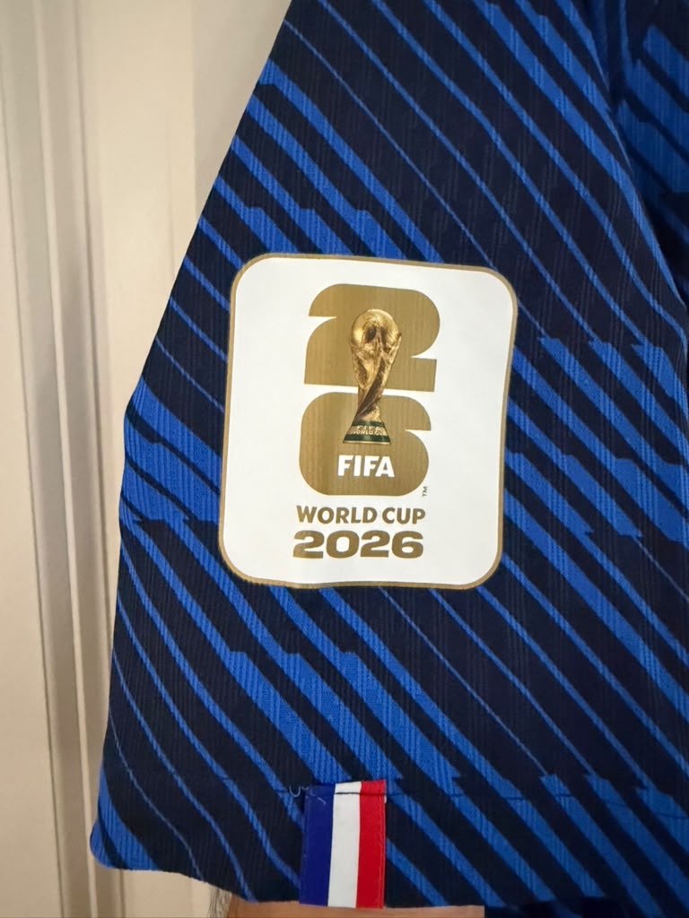 France Mbappe Mens LARGE Nike Home Authentic World Cup Jersey
