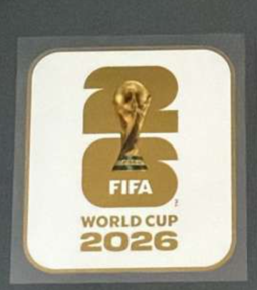 Official Authentic Player Size World Cup Badge White/Gold