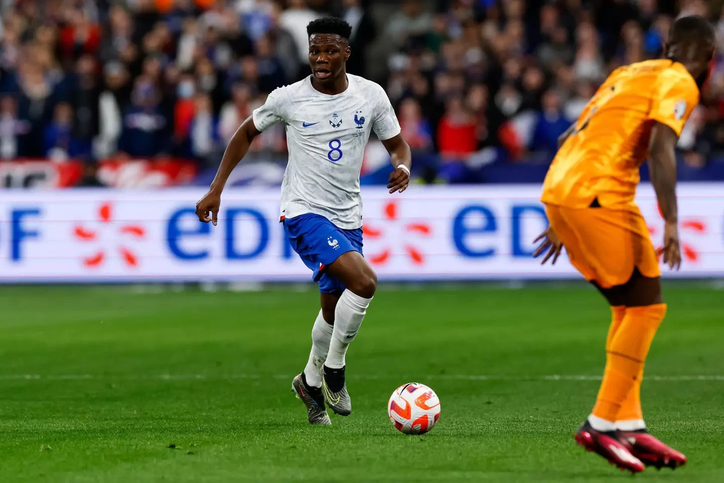Camiseta Nike de visitante de Francia para la fase de clasificación para la Eurocopa, número 8, para hombre, de talla mediana