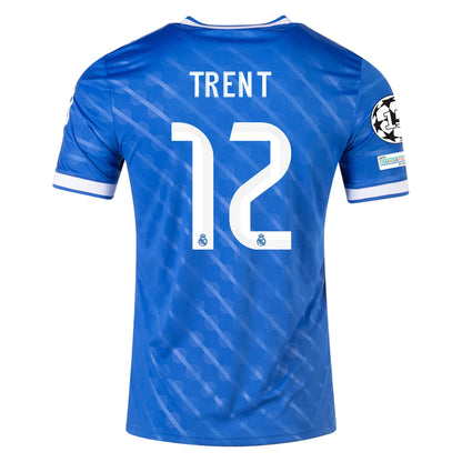 Trent #12 Authentic Third Name Set Adult Player Size