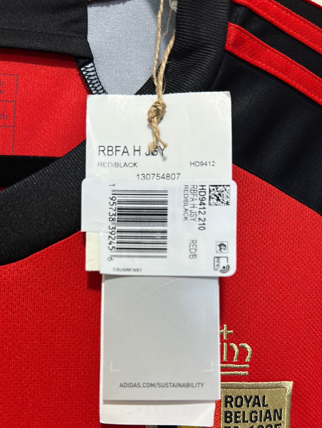 Romelu Lukaku #9 Hombre GRANDE Adidas Bélgica Home Jersey